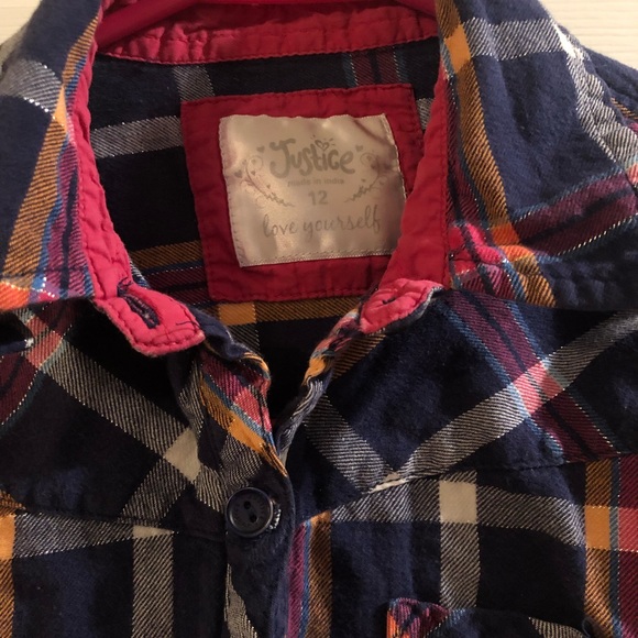 Justice Long sleeve flannel - Picture 3 of 5